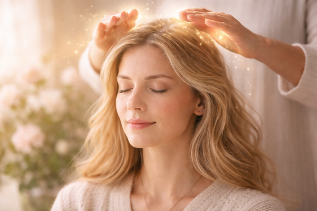 Soin énergétique pratiqué par une thérapeute énergétique à Angers